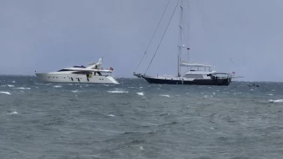 Bodrum’da fırtına etkili oldu