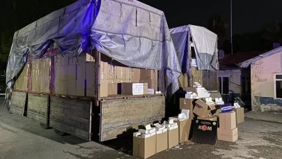 Mersin'de 30 bin 180 makaron ve 176 kilogram tütün ele geçirildi