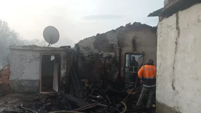 Keşan'da çıkan yangında 5 büyükbaş, 4 küçükbaş hayvan telef oldu