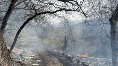 Gönen'de orman yangını: Müdahale sürüyor