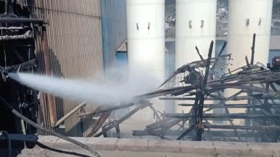 Hatay'da bir fabrikada çıkan yangın söndürüldü