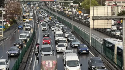 İstabul'daki trafik yoğunluğu yüzde 76'ya çıktı