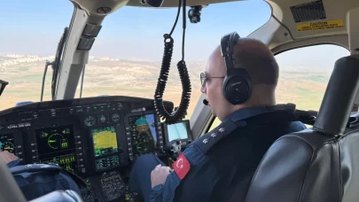 EGM, bayram öncesi Ankara trafiğini helikopterle kontrol etti.