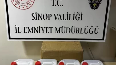 Sinop'ta 20 litre etil alkol ele geçirildi