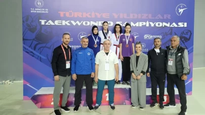 Melike Acar'dan Düzce'ye gurur: Yıldızlar Taekwondo Şampiyonası'nda Türkiye üçüncüsü