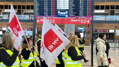 Almanya'nın büyük havalimanlarında 10 Mart'ta 24 saatlik uyarı grevi yapılacak