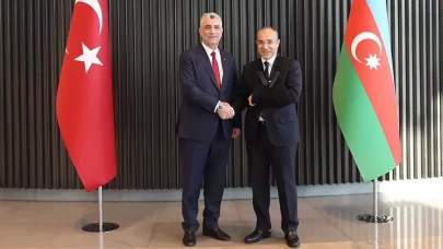 Şimşek ve Bolat, Azerbaycan Ekonomi Bakanı'yla görüştü