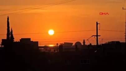 Hatay'da gün batımı, kartpostallık görüntüler oluşturdu