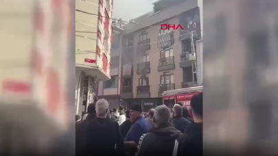 Esenyurt'ta 4 katlı binada korkutan yangın! O anlar kamerada