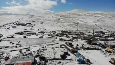 Kars beyaza büründü! Kartpostallık görüntüler dronla kaydedildi