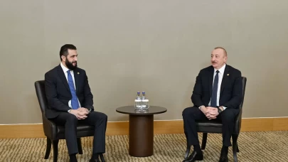 Azerbaycan Cumhurbaşkanı Aliyev, Suriye Cumhurbaşkanı Şara ile görüştü