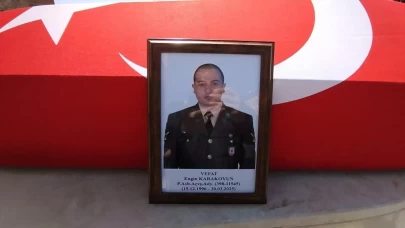 Tuzla'da vefat eden astsubay adayı için tören