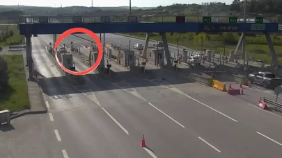 110 km/h hızla gişeden geçen sürücü yakalandı