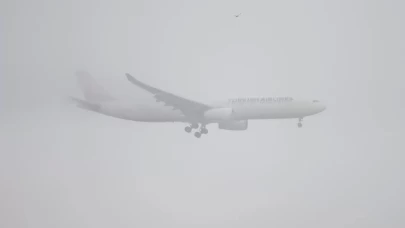 Ordu'da hava ulaşımına sis engeli