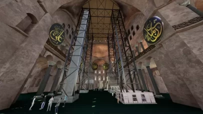 Ayasofya'nın ana kubbesinde tarihi restorasyon başlıyor