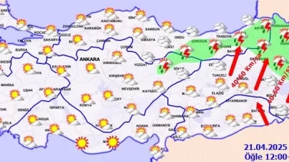 2 bölge için sağanak yağmur uyarısı!