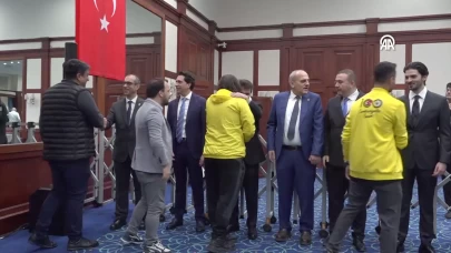 Fenerbahçe'de bayramlaşma töreni