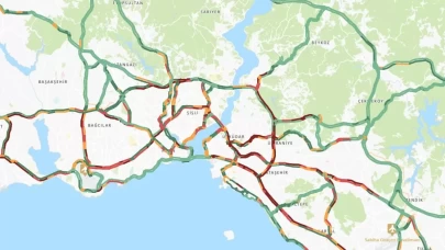 İstanbul trafiğinde yağmur yoğunluğu