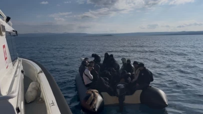 Marmaris'te Yunan unsurlarınca itilen 27 göçmen kurtarıldı