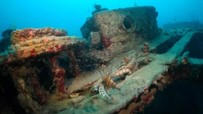 Birinci Dünya Savaşı'nda batırılan Fransız savaş gemisi "Paris 2" görüntülendi