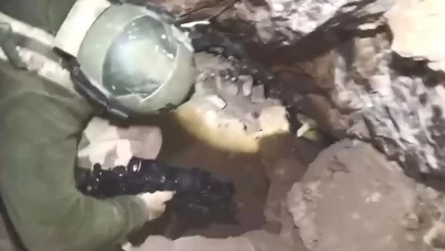 Pençe-Kilit bölgesinde tespit edilen mağara kullanılamaz hale getirildi