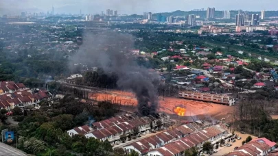 Malezya'da doğal gaz faciası! 100'ün üstünde yaralı var