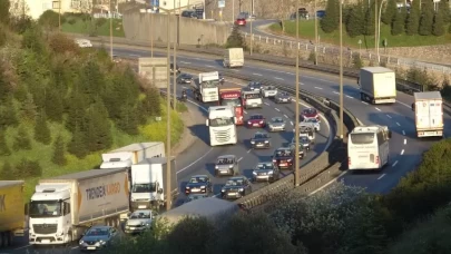 TEM'in Kocaeli geçişinde 'bayram dönüşü' yoğunluğu