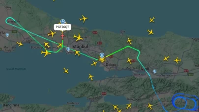 İstanbul'da şiddetli rüzgar uçuşları sekteye uğrattı