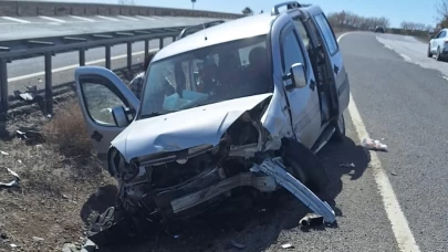 Kırıkkale'de zincirleme kaza: 2 yaralı