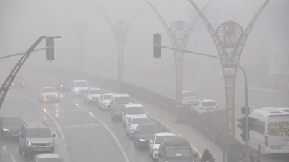 Mardin'de sis etkili oldu! Görüş mesafesi 5 metreye düştü!