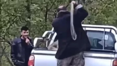 Köpeğe halatla şiddet uygulayan şahıs gözaltına alındı