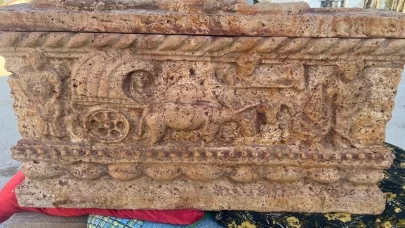 Amasya'da Roma dönemine ait mini lahit ele geçirildi