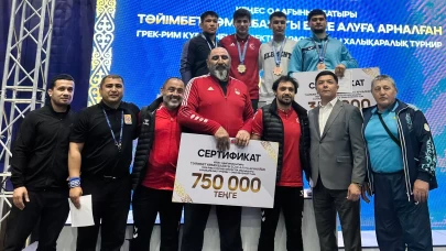 Grekoromen Güreş Milli Takımı'ndan, Kazakistan'da 5 madalya