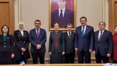 Bakan Tekin, Türkmenistan'da temaslarına devam ediyor