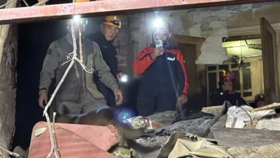 Şişli'de bir binada kısmi çökme meydana geldi