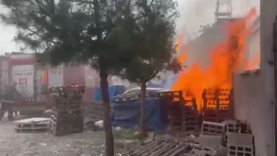 Kahramanmaraş'ta iş yeri yangını