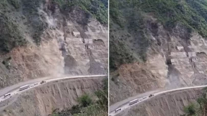 Artvin-Şavşat Karayolu'nda bir günde 3. heyelan: Yol ulaşıma kapandı