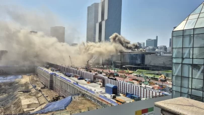 Güney Kore'de kongre merkezinde yangın paniği