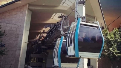 İstanbul'da teleferik seferlerine kuvvetli rüzgar engeli