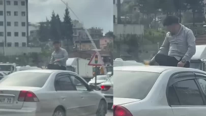 Görüntüler Hatay'dan! Trafikte 'pes' dedirte görüntü