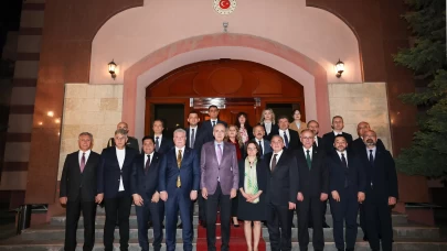 TBMM Başkanı Kurtulmuş, Türkiye'nin Bişkek Büyükelçiliğini ziyaret etti