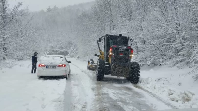 Amasya’da 63 köy yolu kardan kapandı