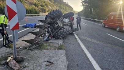 Traktör devrildi, sürücü hayatını kaybetti