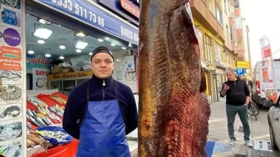 Meriç Nehri'nde 150 kilo, 3 metre uzunluğunda yayın balığı yakalandı