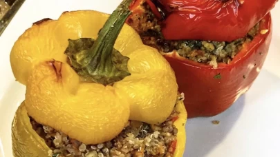 Fırında Kinoa Dolması: Hem fit hem doyurucu