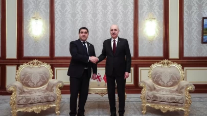 TBMM Başkanı Kurtulmuş, Papuashvili ile görüştü
