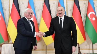 Azerbaycan Cumhurbaşkanı Aliyev, Alman mevkidaşı Steinmeier ile görüştü