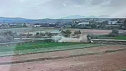 Dehşet anları güvenlik kamerasına yansıdı