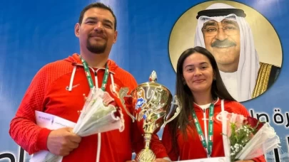 Yavuz İlnam ve Rümeysa Pelin Kaya'dan Kuveyt'te altın madalya