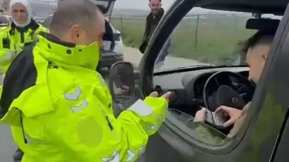 Üniformasını giyip denetime çıktı, down sendromlu Samet'in hayali gerçek oldu